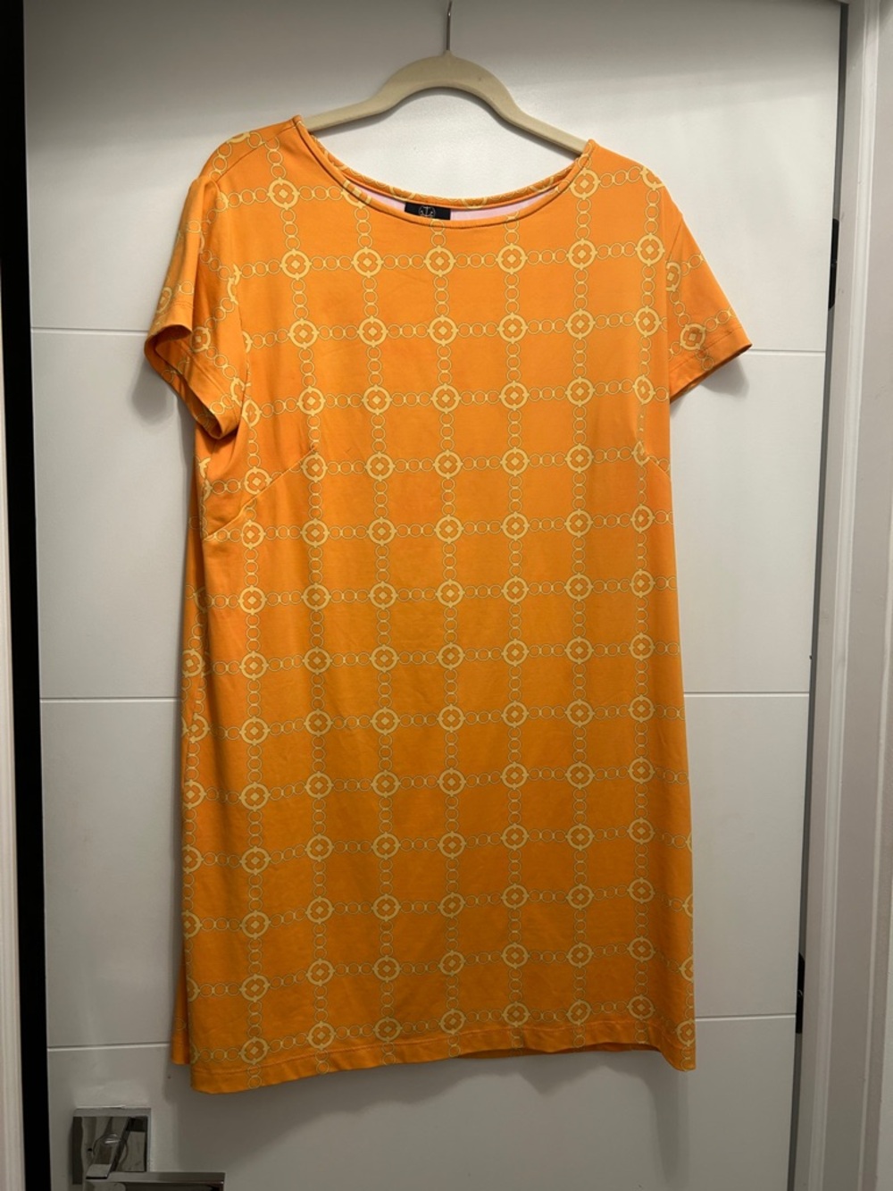 Sailor Sailor Yellow Orange Short-Sleeve Dress size XL